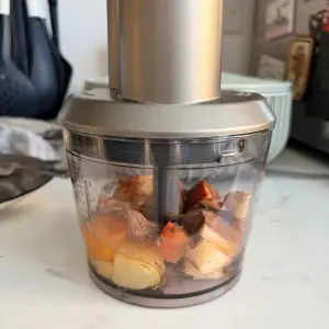The food processor on the Cuisinart Power Blend Immersion Blender