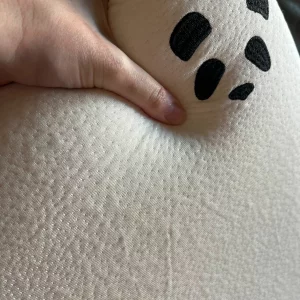 Panda Bamboo Memory Foam Pillow being squished