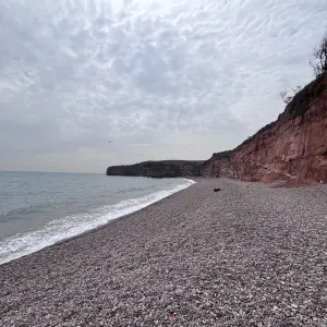 Ladram Bay Holiday Park, Devon review image of beach