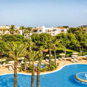 Inturotel Sa Marina aerial view of pool and hotel