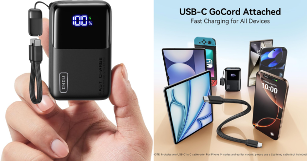 INIU Smallest 10000mAh 45W Fast Charging Power Bank