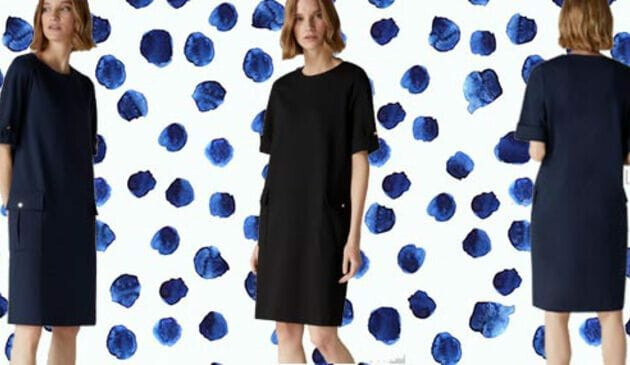 Jaeger Patch Pocket Jersey Dress
