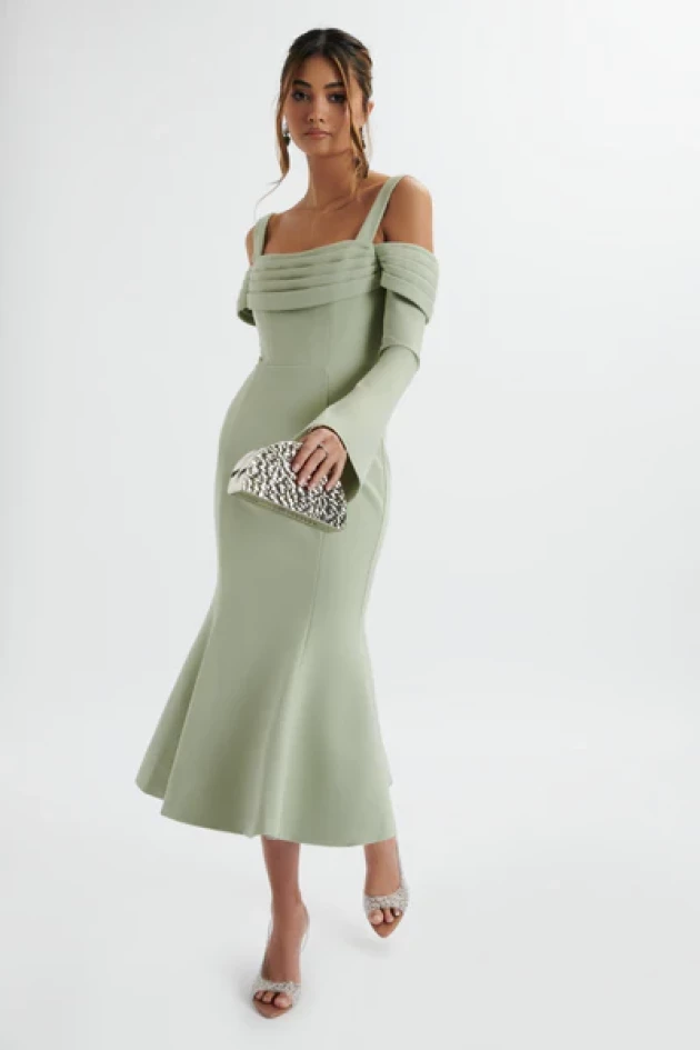 Lavish alice Sia Pointe Midi Dress
