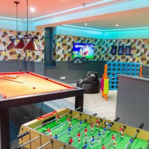Games room at the Lakeside Hotel and Spa in the Lake District.