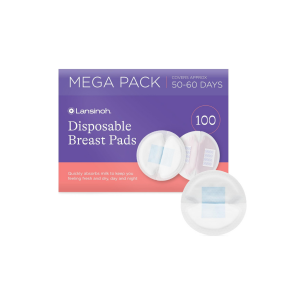 Lansinoh disposable breast pads 100 pack stock image