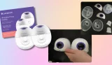 Lansinoh wearable breast pump review, stock image and two real images from testing