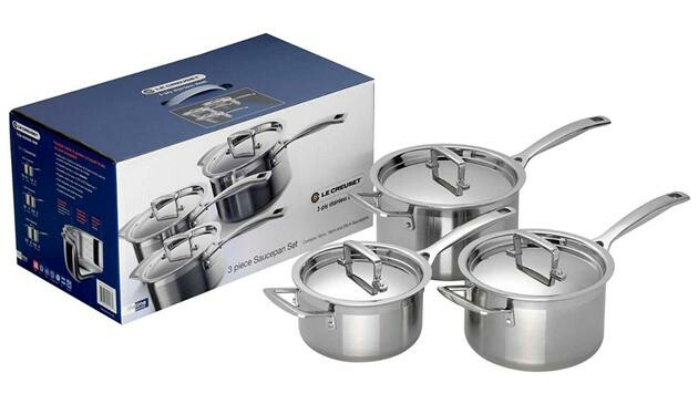 Le Creuset 3-Ply Stainless Steel Set