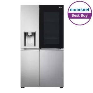 LG GSXV91BSAE Wi-Fi Connected Non-Plumbed American Fridge with Mumsnet Best Buy badge