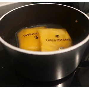 Lifesystems Reusable Hand Warmers boiling to refuel
