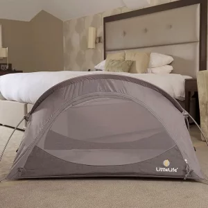 LittleLife Arc 2 travel cot zipped up