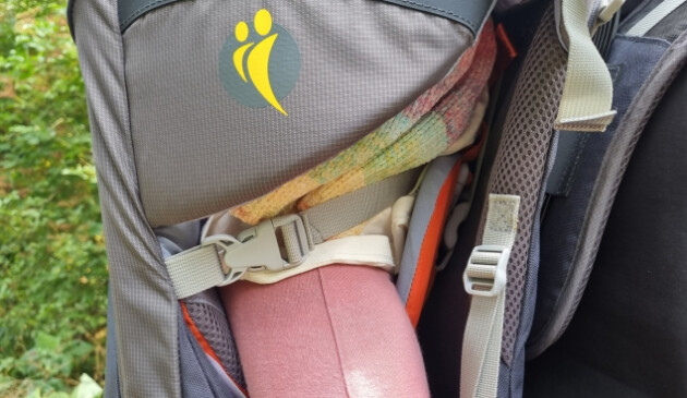 Harness strap on Littlelife Cross Country S4 backpack carrier