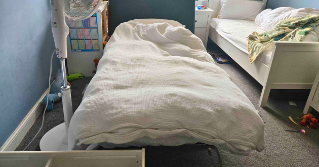 The Loaf Bed in a Bun unfolded into a bed