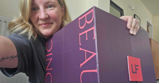 Rebecca Roberts holds the LOOKFANTASTIC beauty Advent calendar 2026