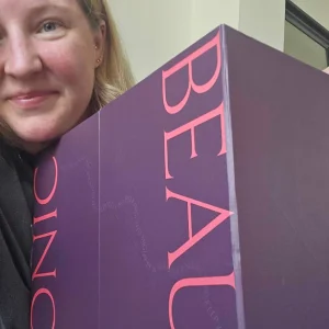 Rebecca Roberts holds the LOOKFANTASTIC beauty Advent calendar 2026