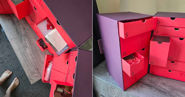 Drawers on the LOOKFANTASTIC beauty Advent calendar 2026