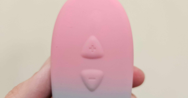 A close up shot of the Lovense Tenera 2's control buttons