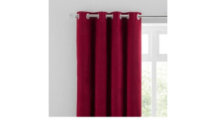 Luna curtains red wine colour