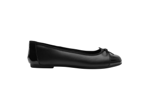 M&S Kids' Leather Bow Ballet School Shoes