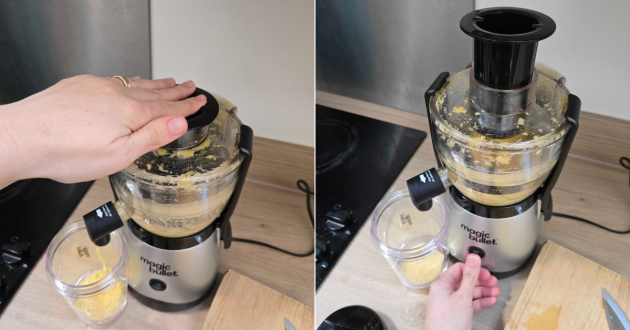 Juicing is made a lot easier with the magic bullet Mini Juicer