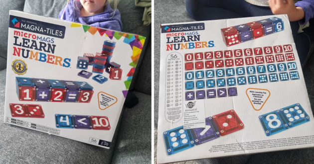 MAGNA-TILES microMAGS LEARN Numbers box