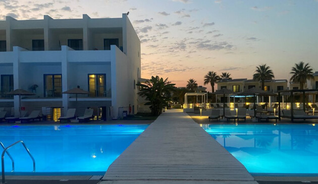 Mark Warner Kamari Beach Resort at night