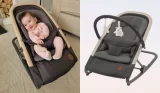 Baby sat in Maxi-Cosi Kori bouncer