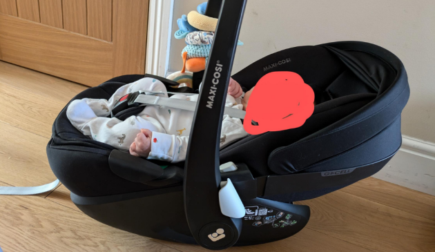 Baby in the Maxi-Cosi Pebble 360 Pro car seat