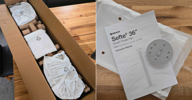 Unboxing the Meaco Sefte Smart 36" Tower Fan