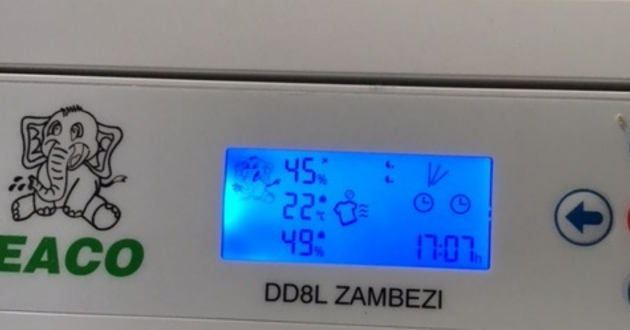 Meaco Zambezi dehumidifier control panel