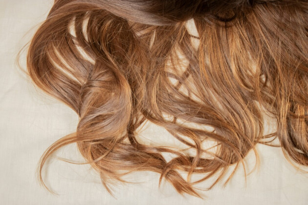 A view of hair against a table