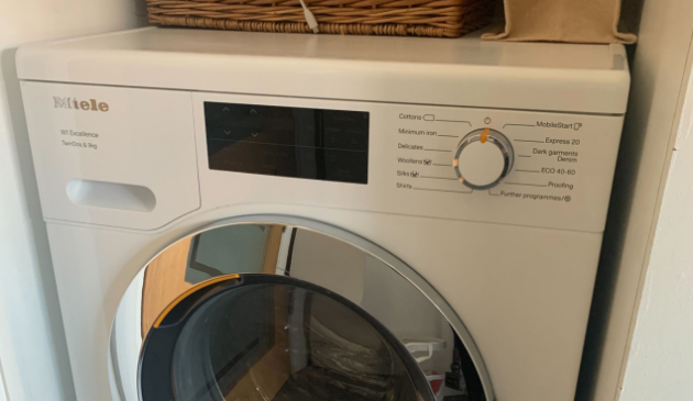Miele WEG665 washing machine control panel
