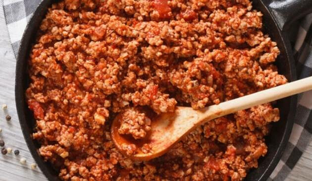 mince in pan