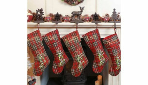 Tartan Christmas stocking