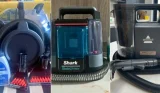 A grid of spot cleaners by Shark and Bissell