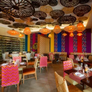 A restaurant at Moon Palace Cancun in Mexico
