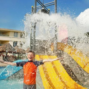 Waterslides at Moon Palace Cancun in Mexico