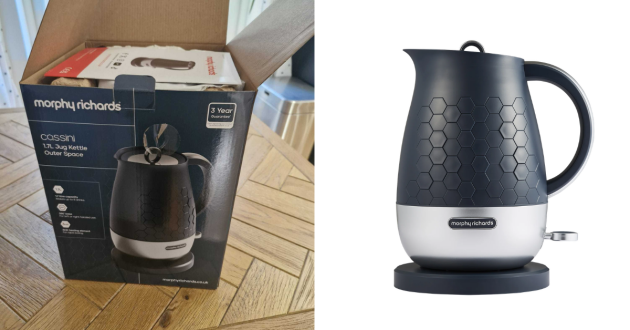 Packaging of the Morphy Richards Cassini Kettle