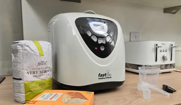 The Morphy Richards fastbake bread maker in our tester's home