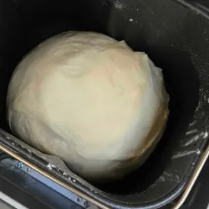 A loaf proofing in the Morphy Richards Fastbake Breadmaker 48281