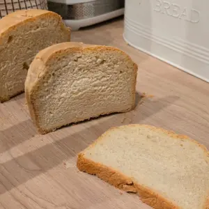Bread made in the Morphy Richards Fastbake Breadmaker 48281