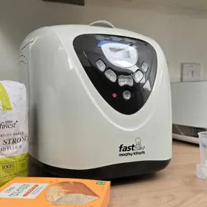 A close up of the Morphy Richards Fastbake Breadmaker 48281