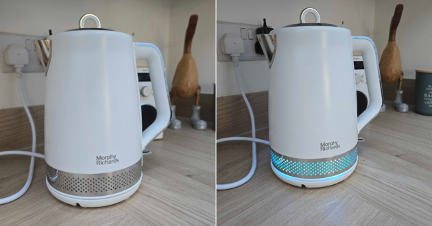 The blue light on the Morphy Richards Illumnation kettle
