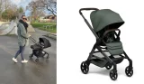 Mum pushing the Joolz Hub 2 pushchair