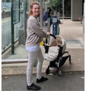 mum pushing Stokke YOYO 3