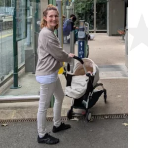 Mum with Stokke YOYO 3