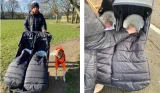 Mum with twins using the UPPAbaby Minu Duo stroller