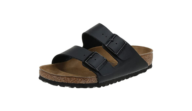 A black Birkenstock sandal