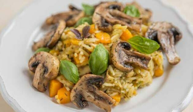 mushroom risotto