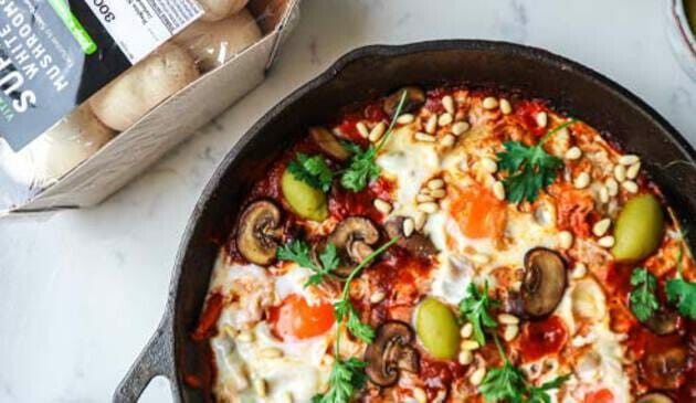 mushroom shakshuka