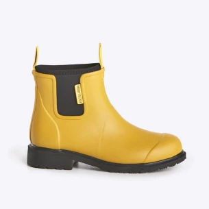 Mustard Yellow & Black Ankle Bobbi Boot